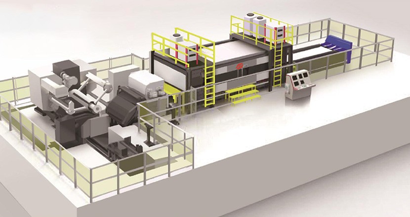开卷校平激光落料生产线